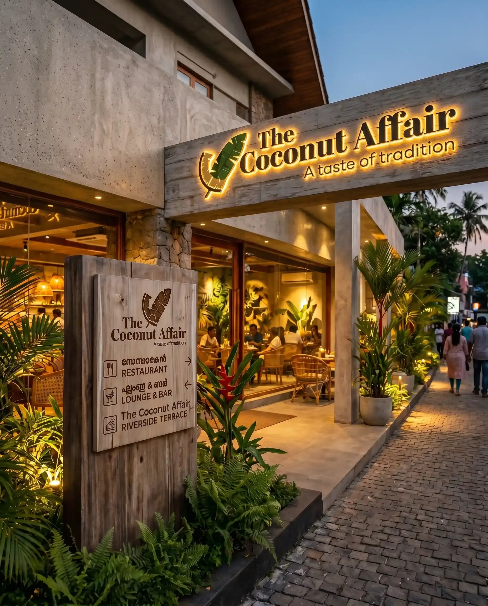 Coconut affair branding mockup